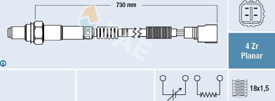 FAE 77423 - Sonde lambda droxauto.com