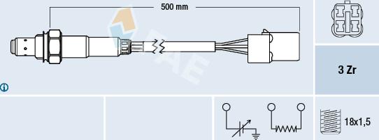 FAE 77479 - Sonde lambda droxauto.com
