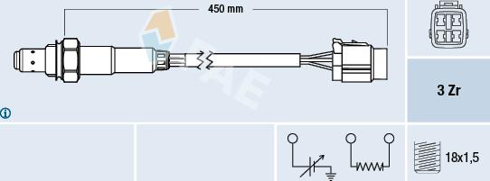 FAE 77478 - Sonde lambda droxauto.com