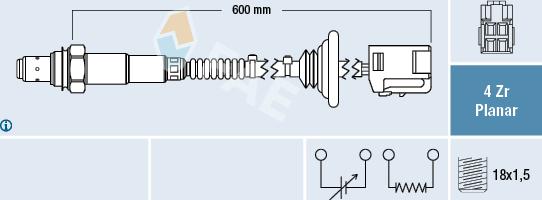 FAE 77521 - Sonde lambda droxauto.com