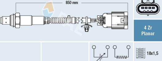 FAE 77668 - Sonde lambda droxauto.com