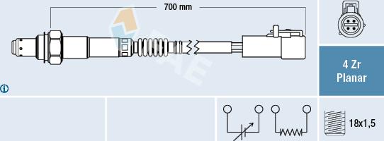 FAE 77615 - Sonde lambda droxauto.com