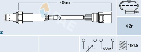 FAE 77198 - Sonde lambda droxauto.com