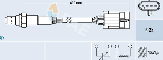 FAE 77158 - Sonde lambda droxauto.com