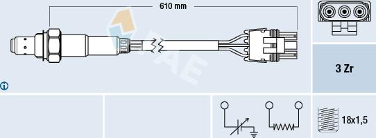 FAE 77118 - Sonde lambda droxauto.com