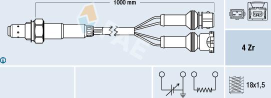 FAE 77124 - Sonde lambda droxauto.com
