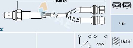FAE 77127 - Sonde lambda droxauto.com