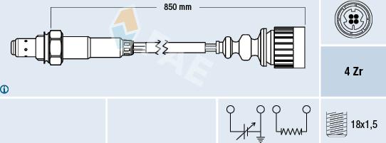 FAE 77174 - Sonde lambda droxauto.com