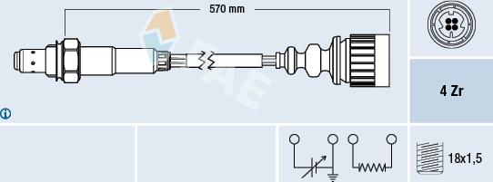FAE 77173 - Sonde lambda droxauto.com