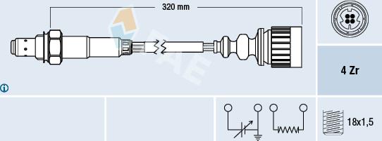 FAE 77172 - Sonde lambda droxauto.com