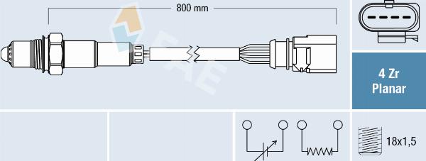 FAE 77802 - Sonde lambda droxauto.com