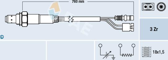 FAE 77381 - Sonde lambda droxauto.com