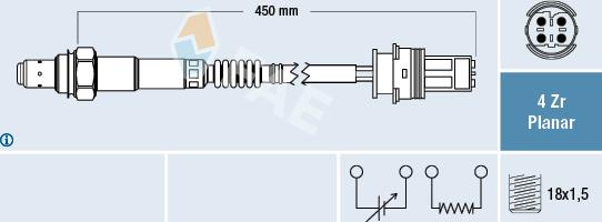 FAE 77332 - Sonde lambda droxauto.com