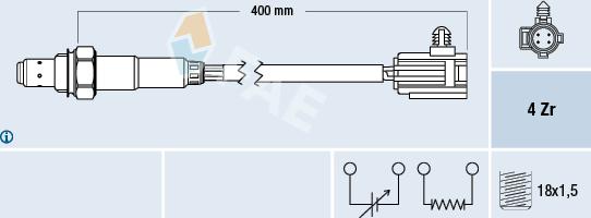 FAE 77325 - Sonde lambda droxauto.com