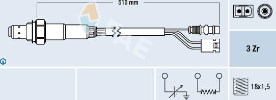 FAE 77377 - Sonde lambda droxauto.com