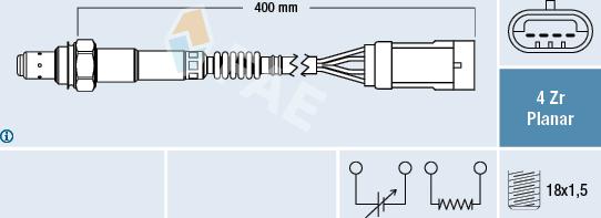 FAE 77206 - Sonde lambda droxauto.com