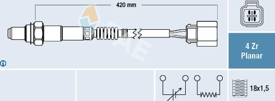 FAE 77288 - Sonde lambda droxauto.com