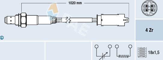 FAE 77238 - Sonde lambda droxauto.com