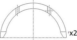 FAI AutoParts BT3001-STD - Rondelle d'écartement, vilebrequin droxauto.com