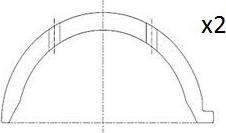 FAI AutoParts BT3014-STD - Rondelle d'écartement, vilebrequin droxauto.com