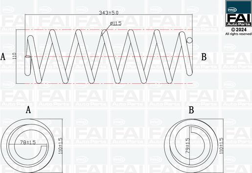 FAI AutoParts FPCS197 - Ressort de suspension droxauto.com