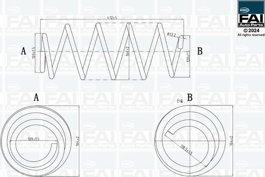 FAI AutoParts FPCS132 - Ressort de suspension droxauto.com