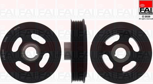 FAI AutoParts FVD1085 - Poulie, vilebrequin droxauto.com
