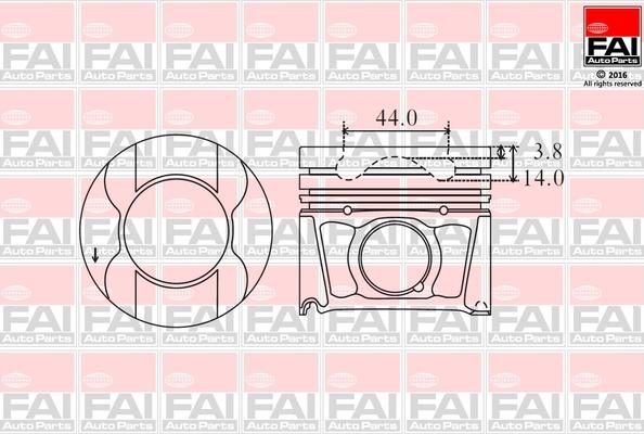 FAI AutoParts PK15-000 - Piston droxauto.com