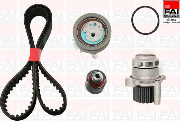 FAI AutoParts TBK345-6437 - Pompe à eau + kit de courroie de distribution droxauto.com