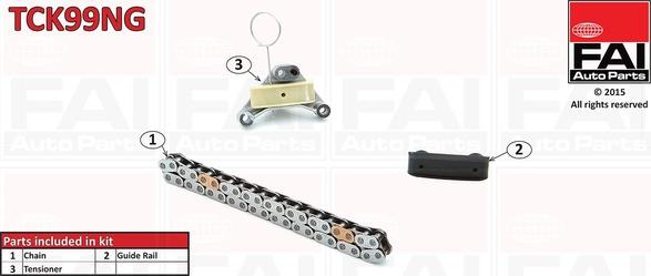 FAI AutoParts TCK99NG - Kit de distribution par chaîne droxauto.com