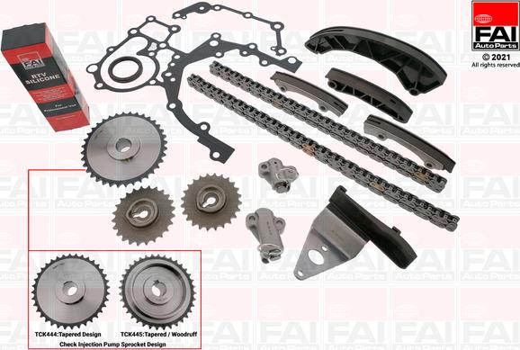 FAI AutoParts TCK444 - Kit de distribution par chaîne droxauto.com