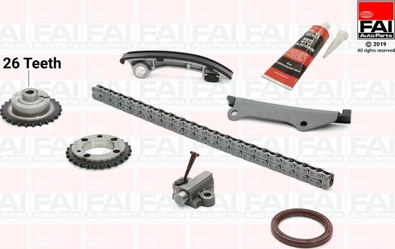 FAI AutoParts TCK43 - Kit de distribution par chaîne droxauto.com