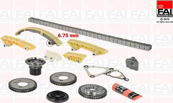 FAI AutoParts TCK47 - Kit de distribution par chaîne droxauto.com