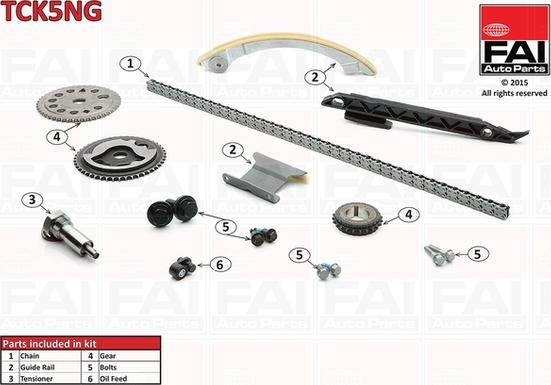 FAI AutoParts TCK5NG - Kit de distribution par chaîne droxauto.com