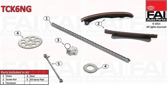 FAI AutoParts TCK6NG - Kit de distribution par chaîne droxauto.com