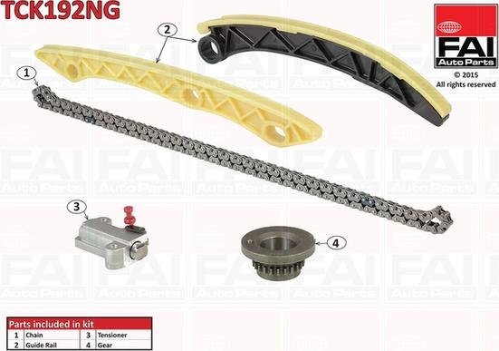FAI AutoParts TCK192NG - Kit de distribution par chaîne droxauto.com
