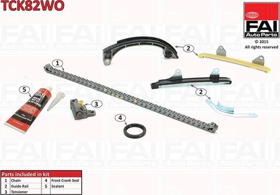 FAI AutoParts TCK82WO - Kit de distribution par chaîne droxauto.com