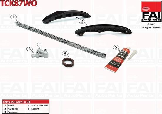 FAI AutoParts TCK87WO - Kit de distribution par chaîne droxauto.com