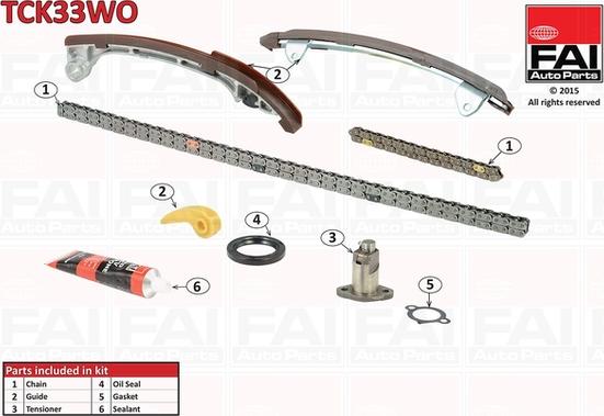 FAI AutoParts TCK33WO - Kit de distribution par chaîne droxauto.com
