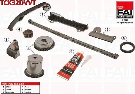 FAI AutoParts TCK32DVVT - Kit de distribution par chaîne droxauto.com