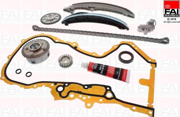 FAI AutoParts TCK202L3VVT - Kit de distribution par chaîne droxauto.com