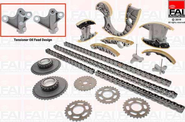 FAI AutoParts TCK233NG - Kit de distribution par chaîne droxauto.com