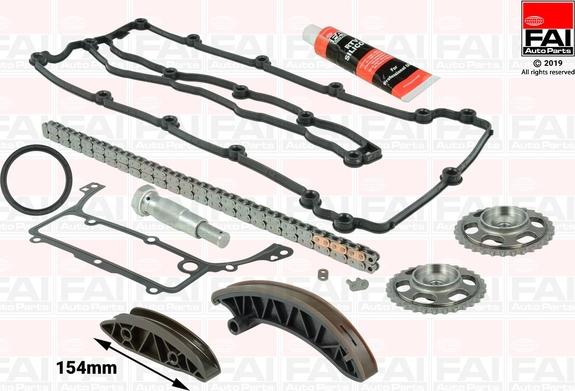 FAI AutoParts TCK227L - Kit de distribution par chaîne droxauto.com