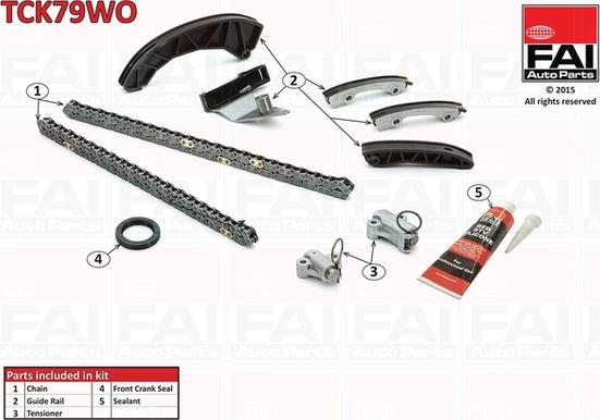 FAI AutoParts TCK79WO - Kit de distribution par chaîne droxauto.com