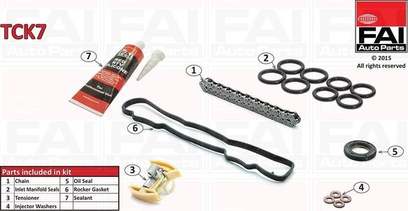 FAI AutoParts TCK7 - Kit de distribution par chaîne droxauto.com