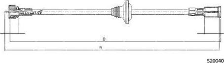 FARE 27640 - Câble flexible de commande de compteur droxauto.com