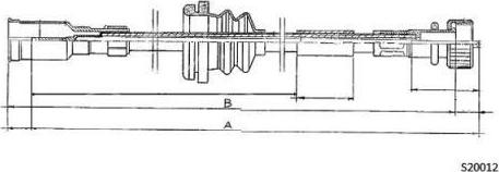 FARE 27625 - Câble flexible de commande de compteur droxauto.com
