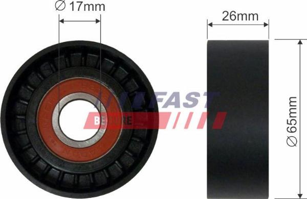Fast FT44539 - Poulie renvoi / transmission, courroie trapézoïdale à nervures droxauto.com