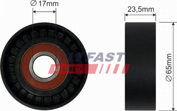 Fast FT44521 - Poulie renvoi / transmission, courroie trapézoïdale à nervures droxauto.com