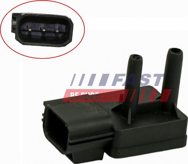 Fast FT54201 - Capteur, pression des gaz échappement droxauto.com